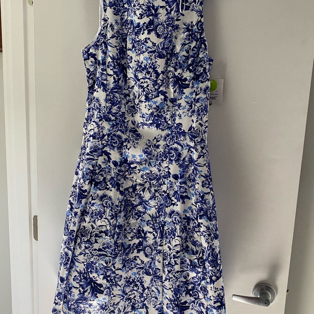 Liz Claiborne Blue Floral Dress